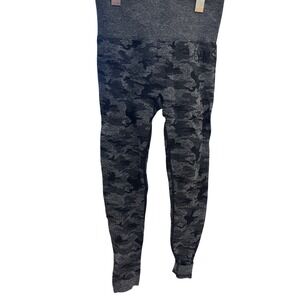Gymshark Camo Seamless Leggings Charcoal Black High‎ Rise GYM LEGGINGS- S